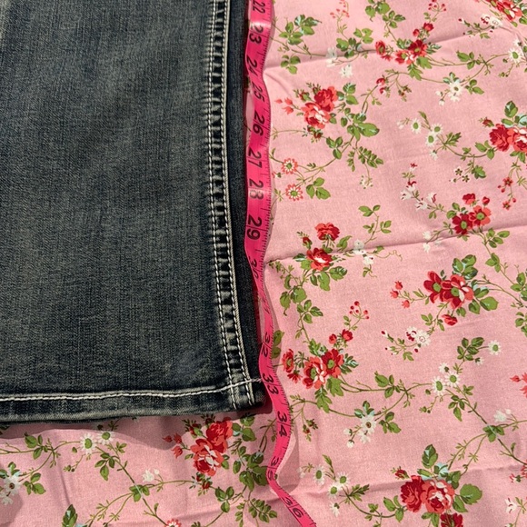 Grace in LA Blue Distressed Boot Cut Jeans - Picture 5 of 5